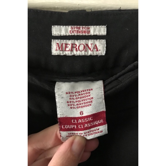 Black Dress Pants, Size 6 - Picture 5 of 7